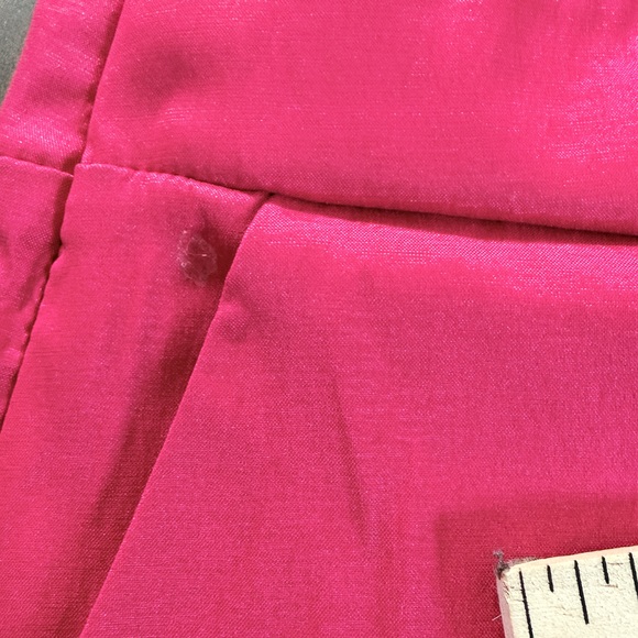 Hot pink rave party set short + triangle rhinestone halter bikini style small - Picture 3 of 6